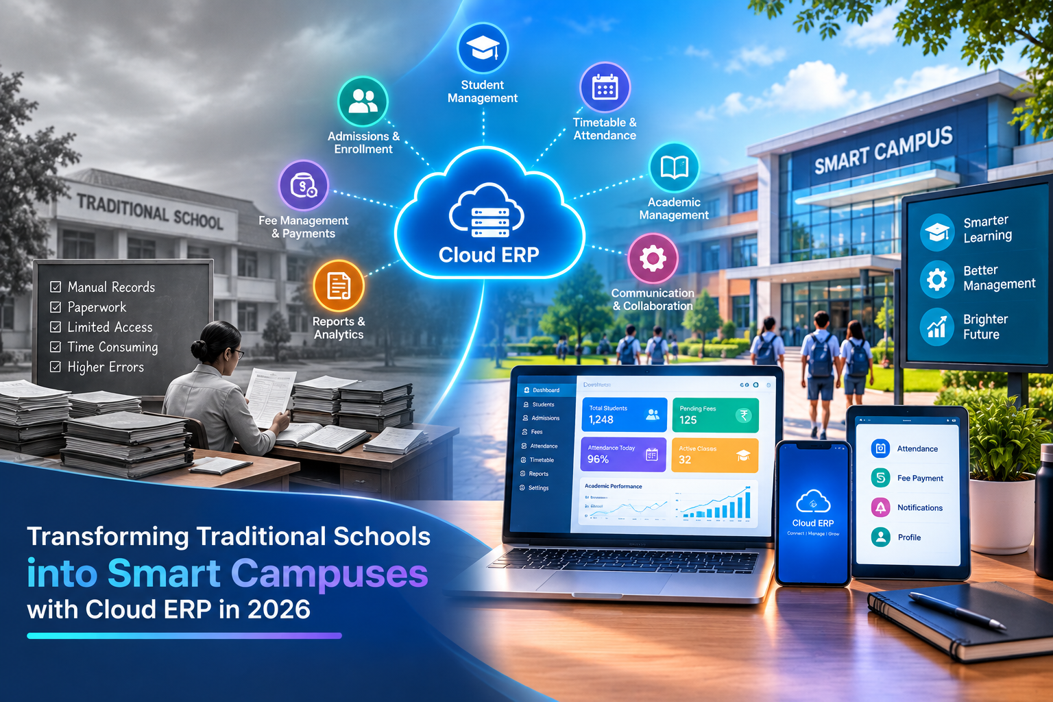 Transforming Traditional Schools into Smart Campuses with Cloud ERP in 2026